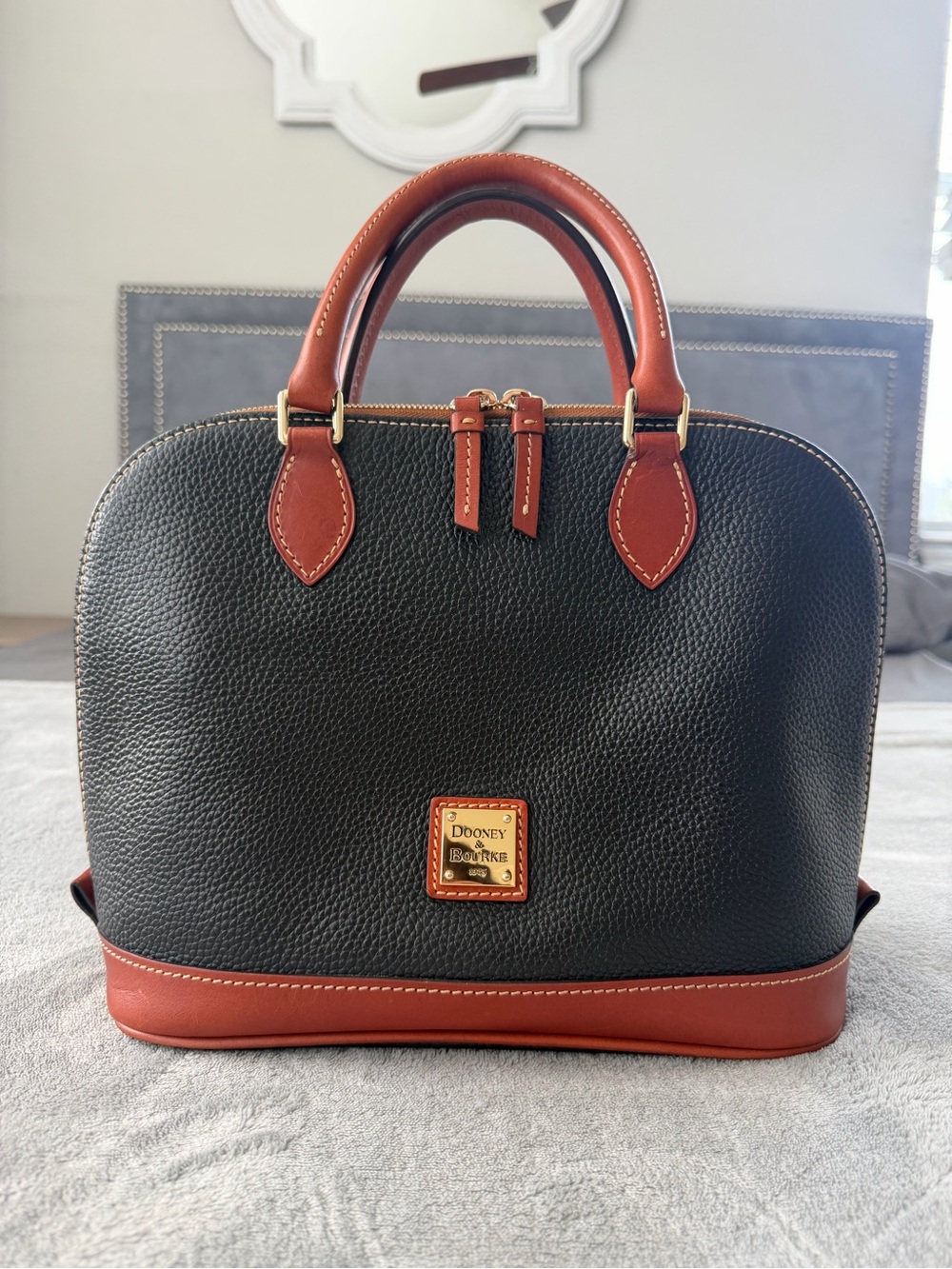 Dooney & Bourke Pebble Grain Zip Satchel